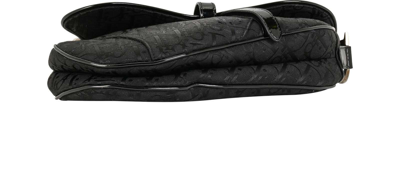 Vintage Oblique Saddle, &pound;1,800, Handbags, Black, Canvas, Top view